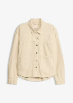 bonprix bonprix Chaquetas Y Abrigos|Novedades>Chaqueta de algodón puro Arena claro