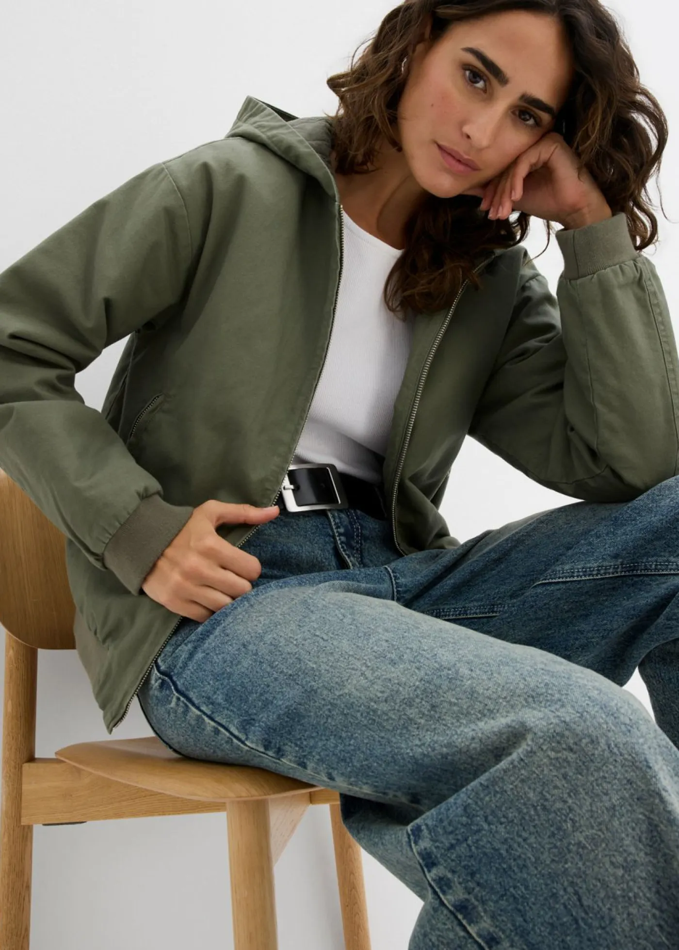 Mujer bonprix bonprix Chaqueta de algodón puro para exteriores