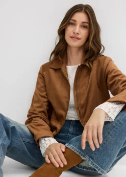 Mujer bonprix bonprix Chaqueta de ante sintético