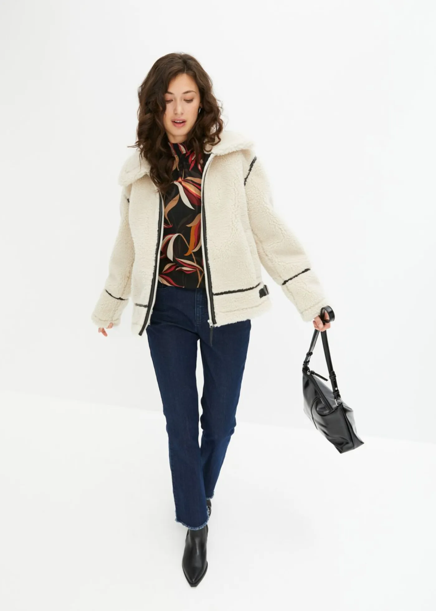 Mujer bonprix bonprix Chaqueta de borrego sintético