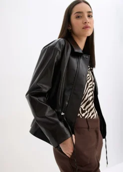 Mujer bonprix bonprix Chaqueta de charol sintético