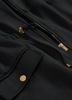 bonprix bonprix Premamá>Chaqueta de chándal 3 en 1 para el embarazo y después, con inserto para bebé Negro