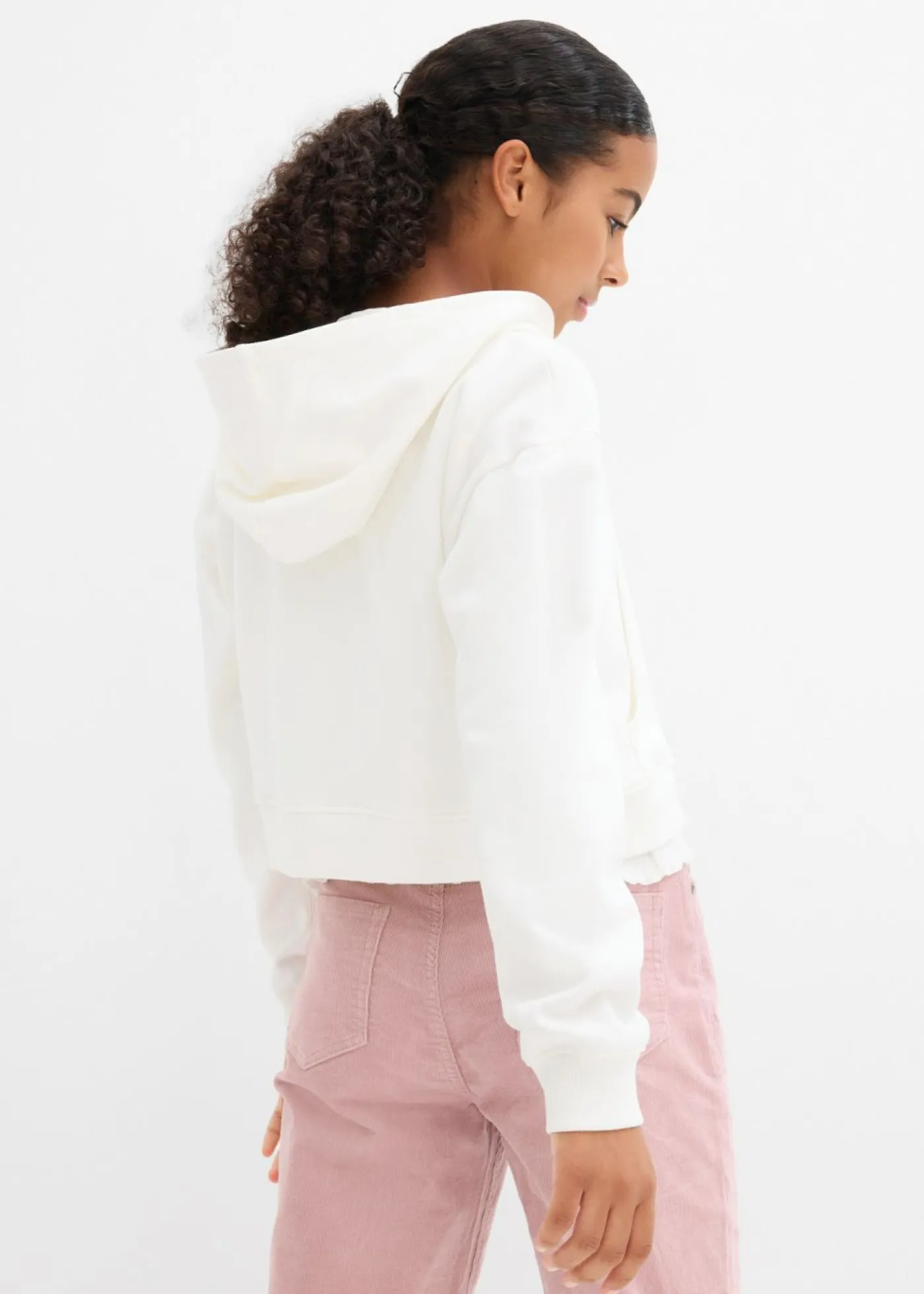 Niños bonprix bonprix Chaqueta de chándal con capucha de algodón orgánico