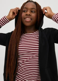 Niños bonprix bonprix Chaqueta de chándal con capucha confeccionada con una suave mezcla de algodón orgánico