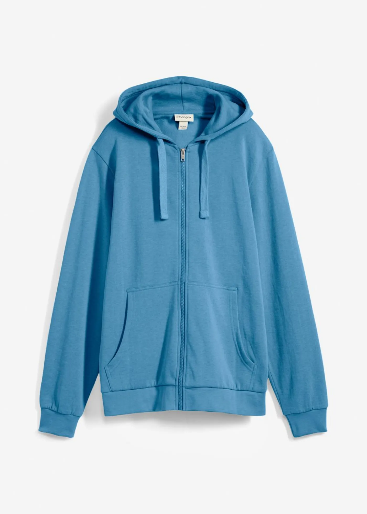 bonprix bonprix Básicos En Rebajas|Ropa Deportiva>Chaqueta de chándal con capucha, regular fit Azul cristal