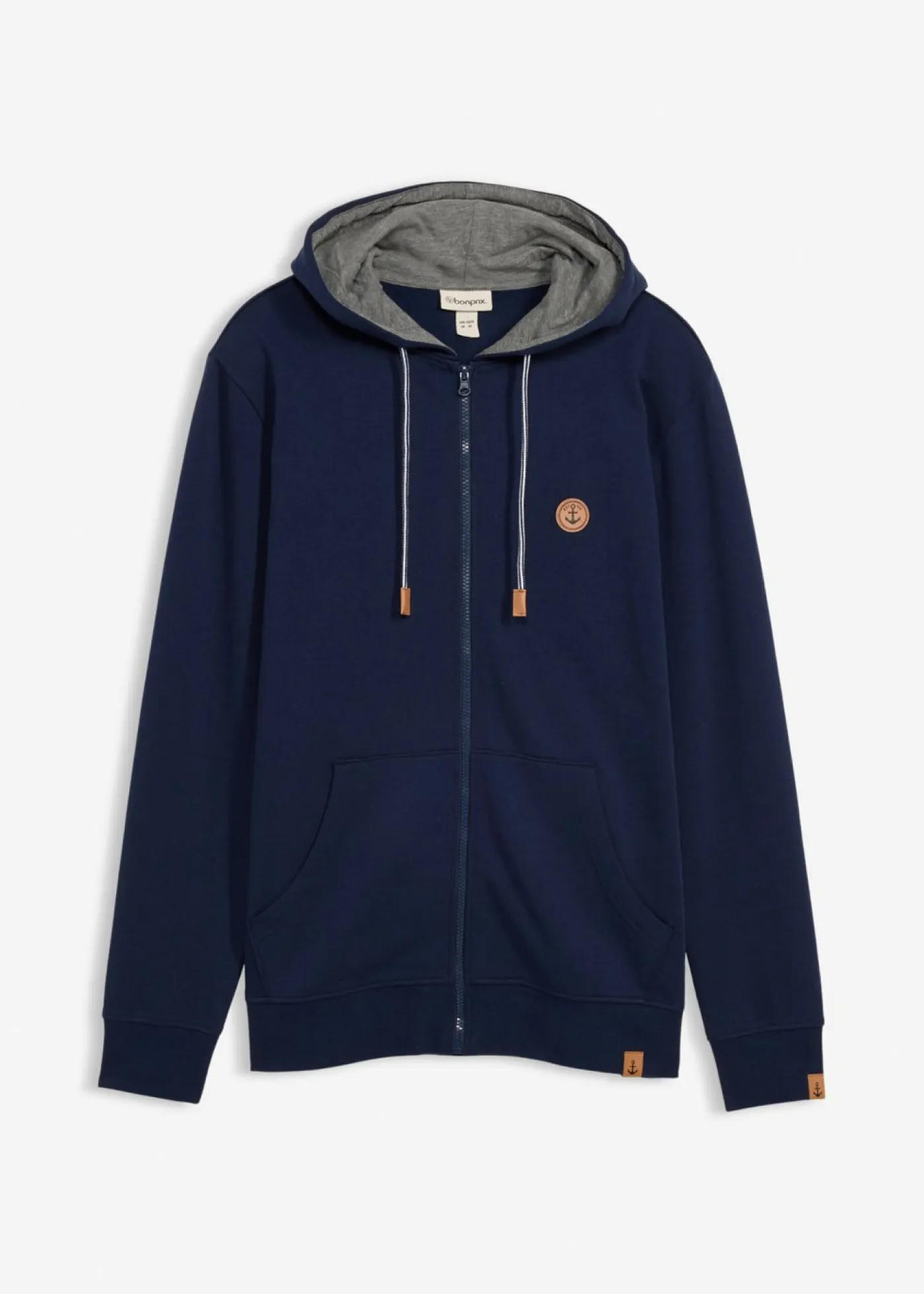 Hombre bonprix bonprix Chaqueta de chándal con capucha de algodón orgánico