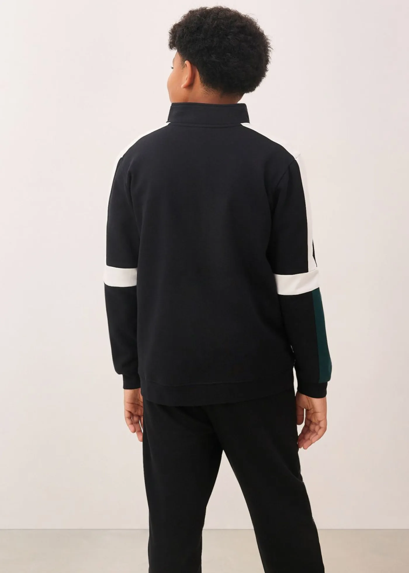 bonprix bonprix Ropa 9 A 16 Años·Sudaderas Y Jerséis|Ropa 9 A 16 Años·Novedades>Chaqueta de chándal de algodón orgánico puro Negro