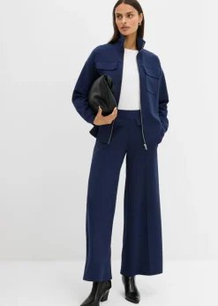 Mujer bonprix bonprix Chaqueta de chándal de mezcla de viscosa ligeramente brillante