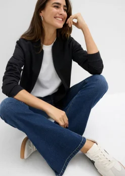 Mujer bonprix bonprix Chaqueta de chándal de neopreno con cremallera