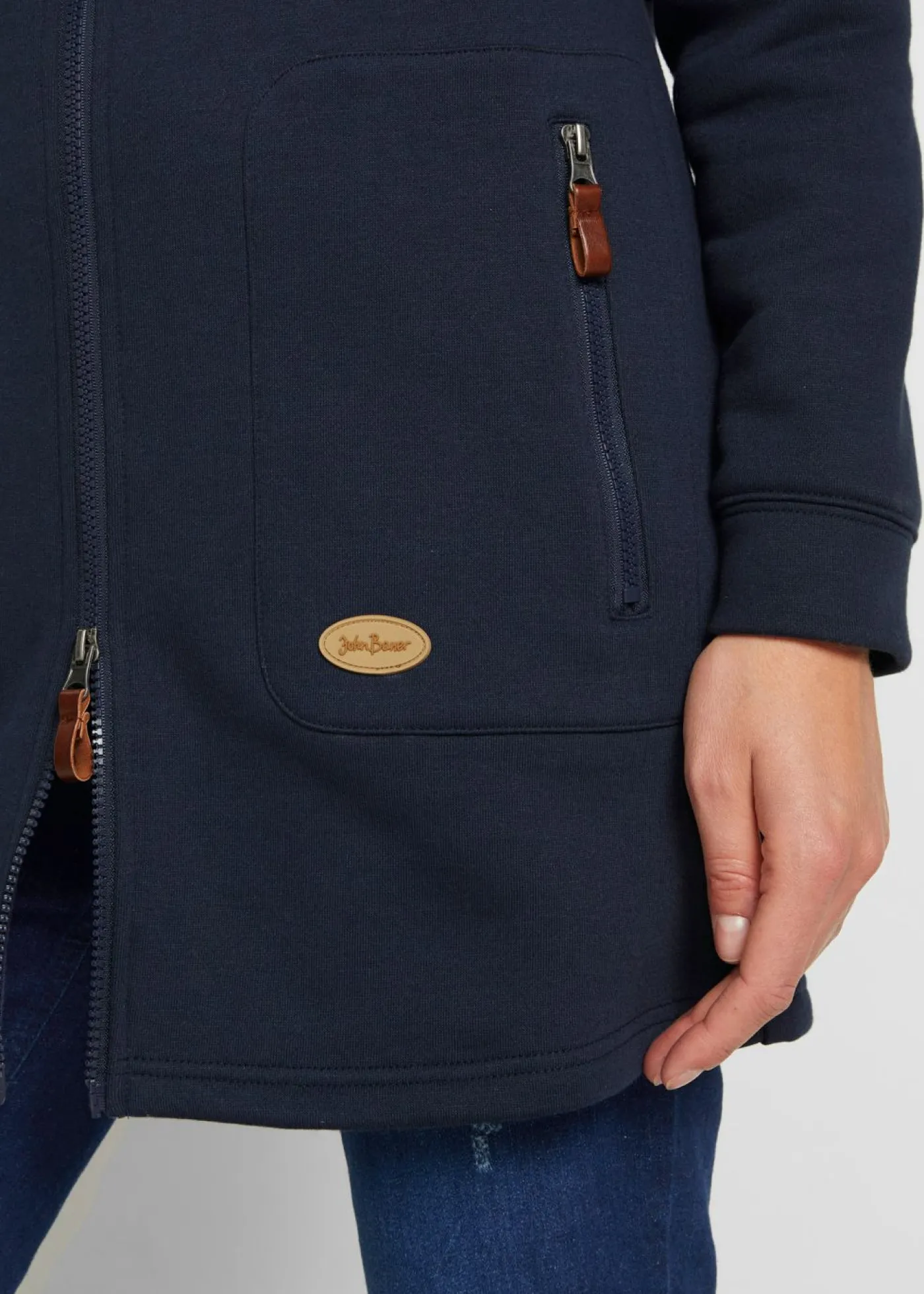 Mujer bonprix bonprix Chaqueta de chándal larga con capucha