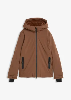 bonprix bonprix Ropa Para El Aire Libre|Ropa Deportiva>Chaqueta de esquí con protector antinieve Marrón claro