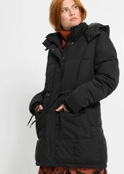 bonprix bonprix Chaquetas Y Abrigos>Chaqueta de invierno con cintura ajustable Negro