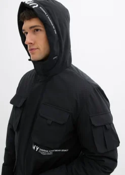 Hombre bonprix bonprix Chaqueta de invierno con capucha y muchos bolsillos prácticos