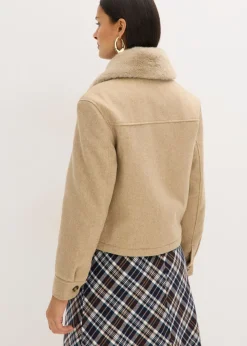 Mujer bonprix bonprix Chaqueta de invierno con aspecto de lana