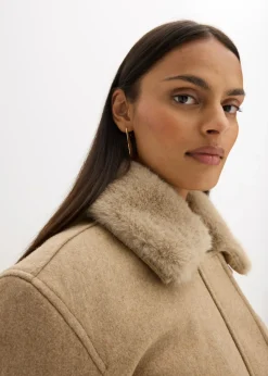 Mujer bonprix bonprix Chaqueta de invierno con aspecto de lana