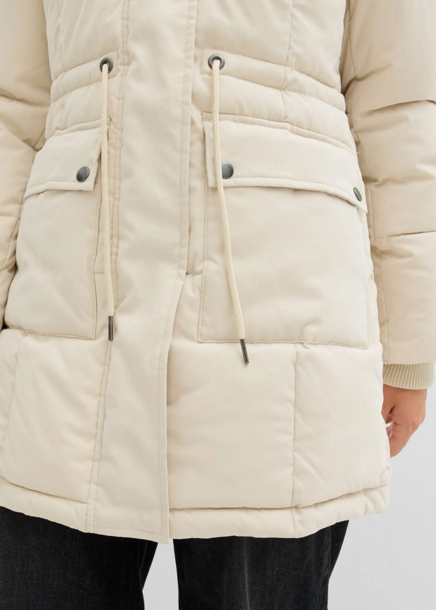 bonprix bonprix Chaquetas Y Abrigos>Chaqueta de invierno con cintura ajustable Arena claro