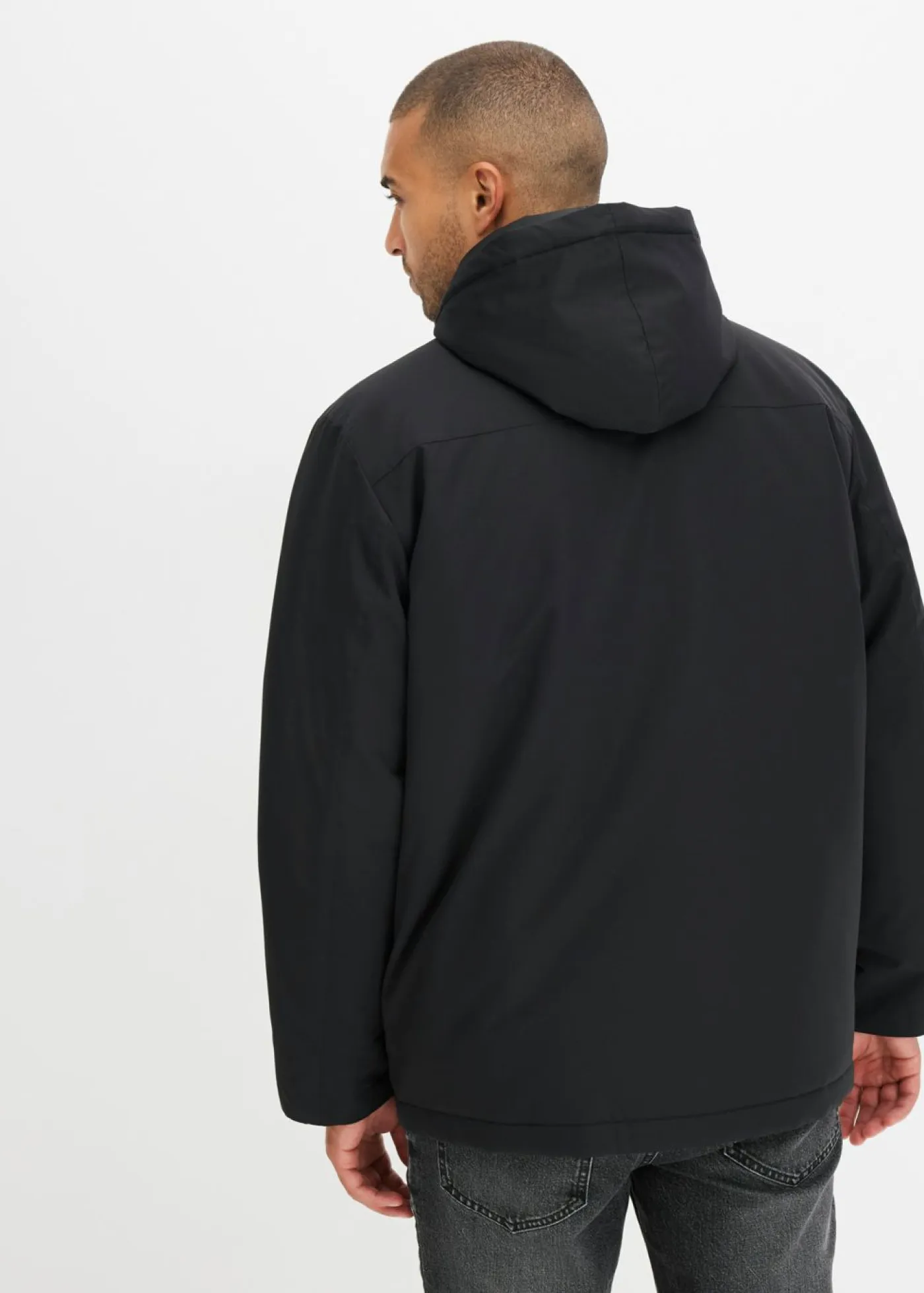 bonprix bonprix Chaquetas Y Abrigos·Chaquetas>Chaqueta de invierno con capucha Negro