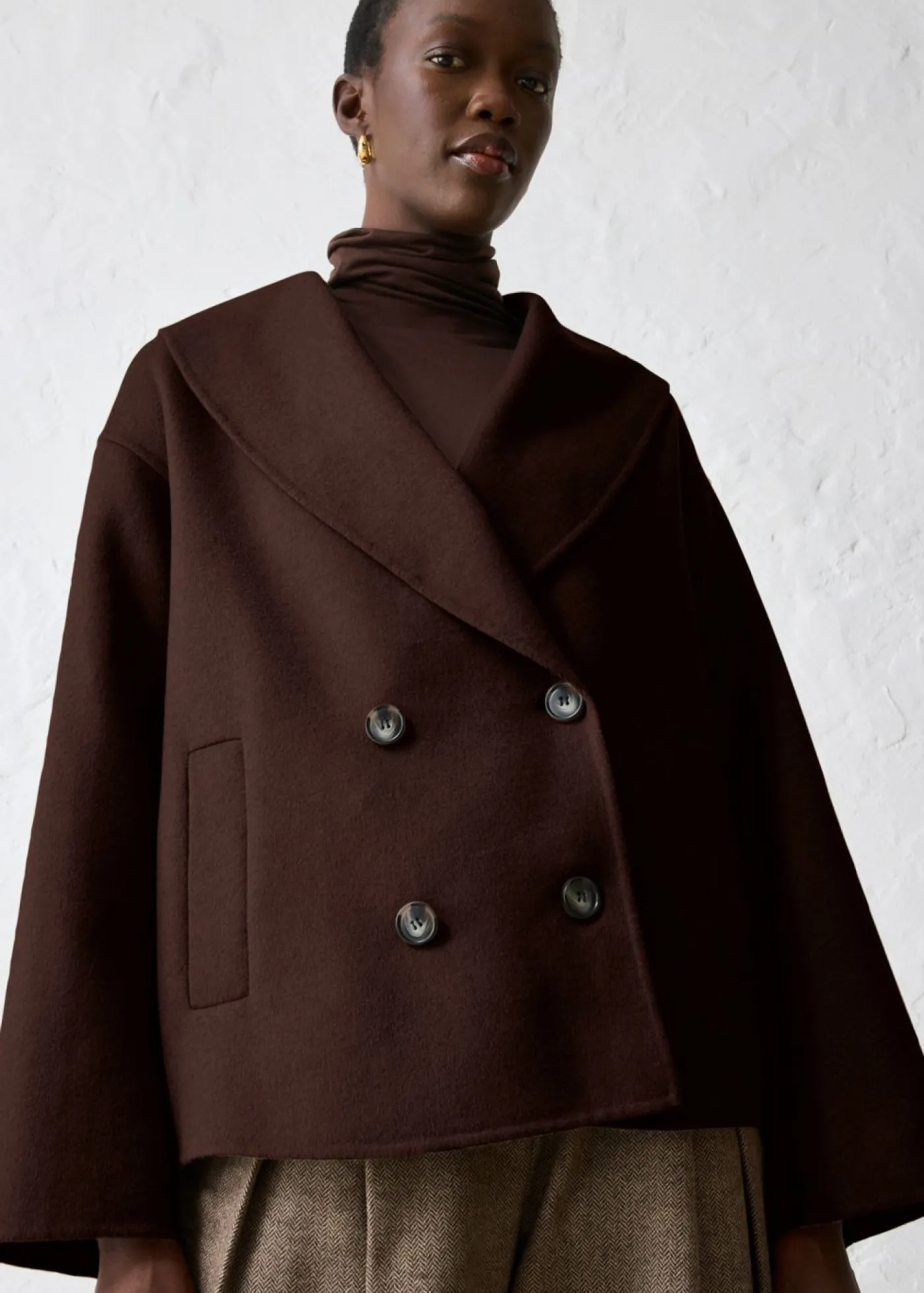 Mujer bonprix bonprix Chaqueta de mezcla de lana suave