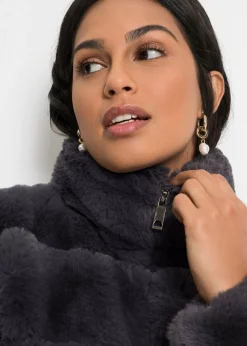 Mujer bonprix bonprix Chaqueta de pelo sintético con cremallera