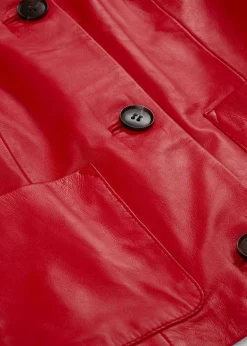 Mujer bonprix bonprix Chaqueta de piel de napa de cordero suave