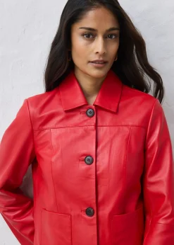 Mujer bonprix bonprix Chaqueta de piel de napa de cordero suave