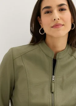 Mujer bonprix bonprix Chaqueta de piel sintética de viscosa pura