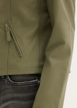 Mujer bonprix bonprix Chaqueta de piel sintética de viscosa pura