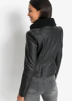 Mujer bonprix bonprix Chaqueta de piel sintética con cuello alto