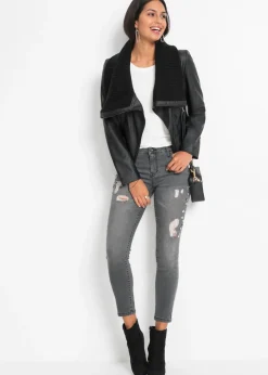 Mujer bonprix bonprix Chaqueta de piel sintética con cuello alto