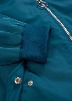 Mujer bonprix bonprix Chaqueta de piloto ancha con forro de leopardo