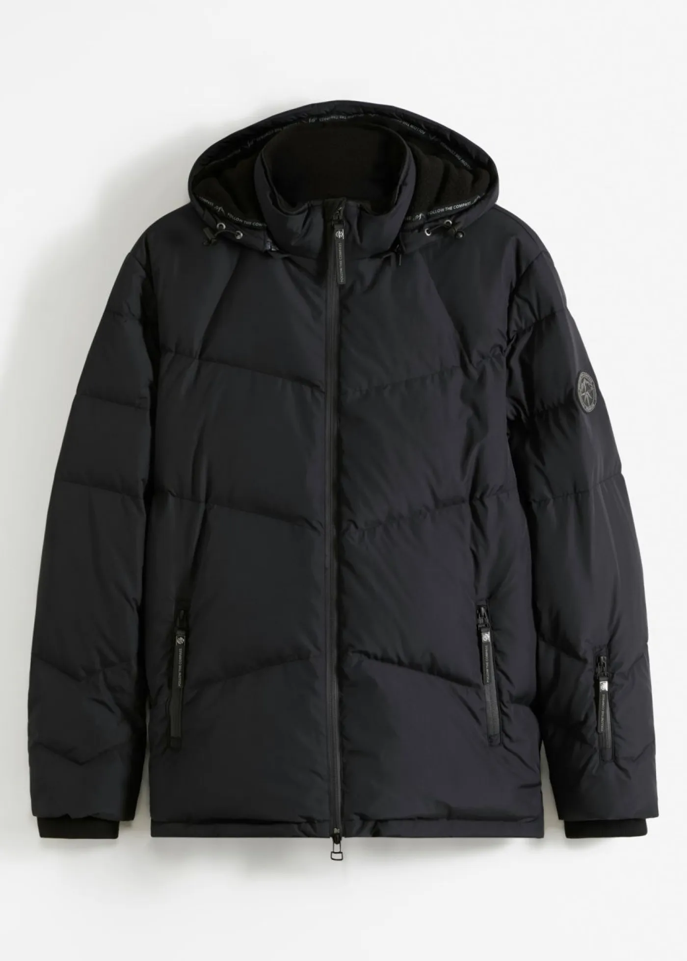 bonprix bonprix Chaquetas Y Abrigos·Chaquetas|Chaquetas Y Abrigos·Chaquetas Técnicas>Chaqueta de plumón con forro cálido, acabado Bionic y tejido repelente al agua Negro