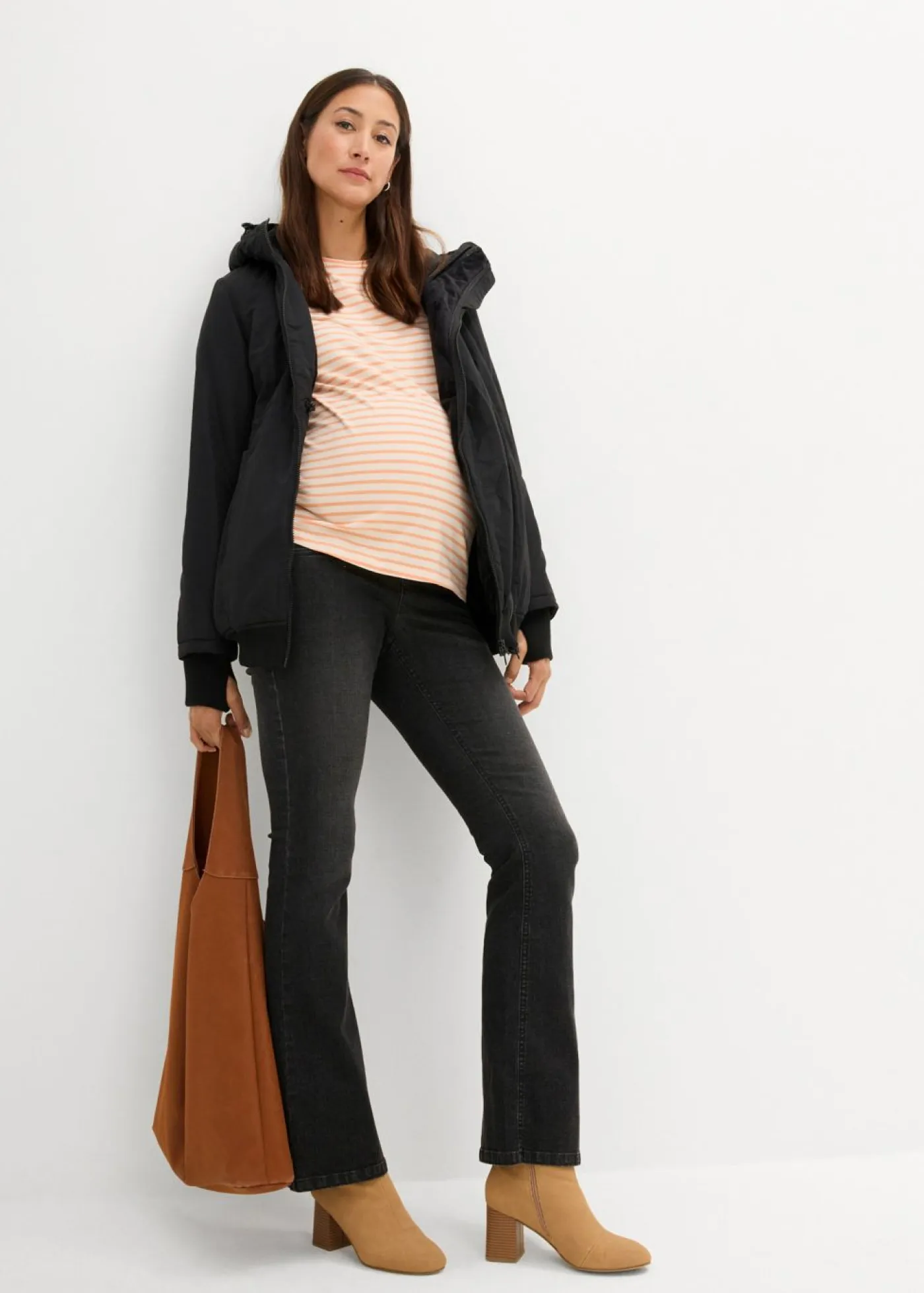 bonprix bonprix Premamá>Chaqueta de porteo/premamá de invierno Negro