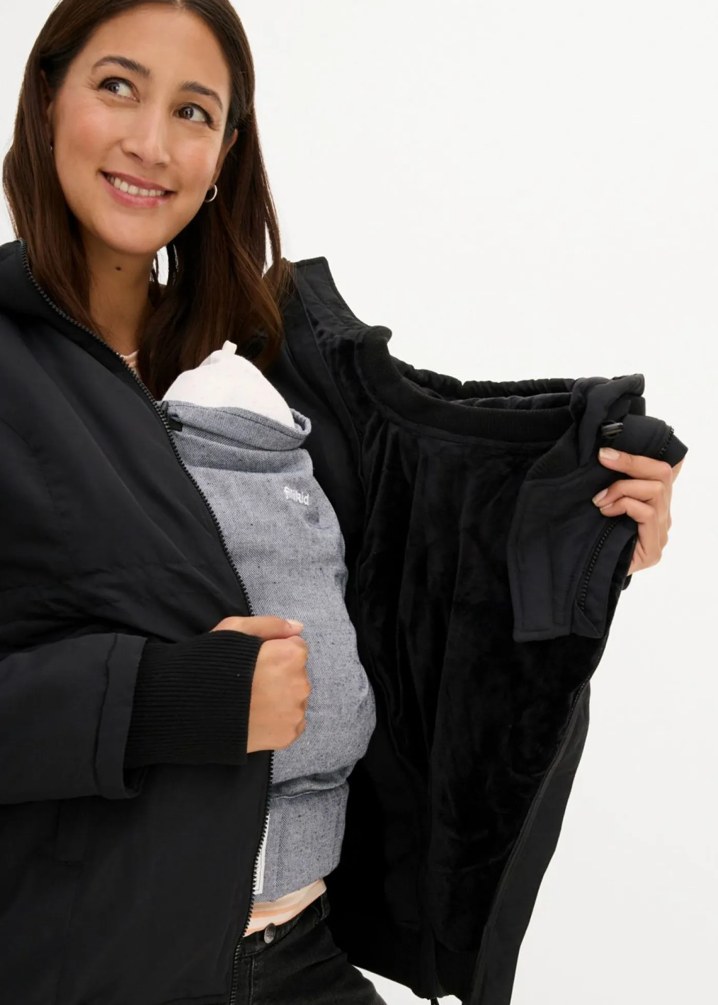 bonprix bonprix Premamá>Chaqueta de porteo/premamá de invierno Negro