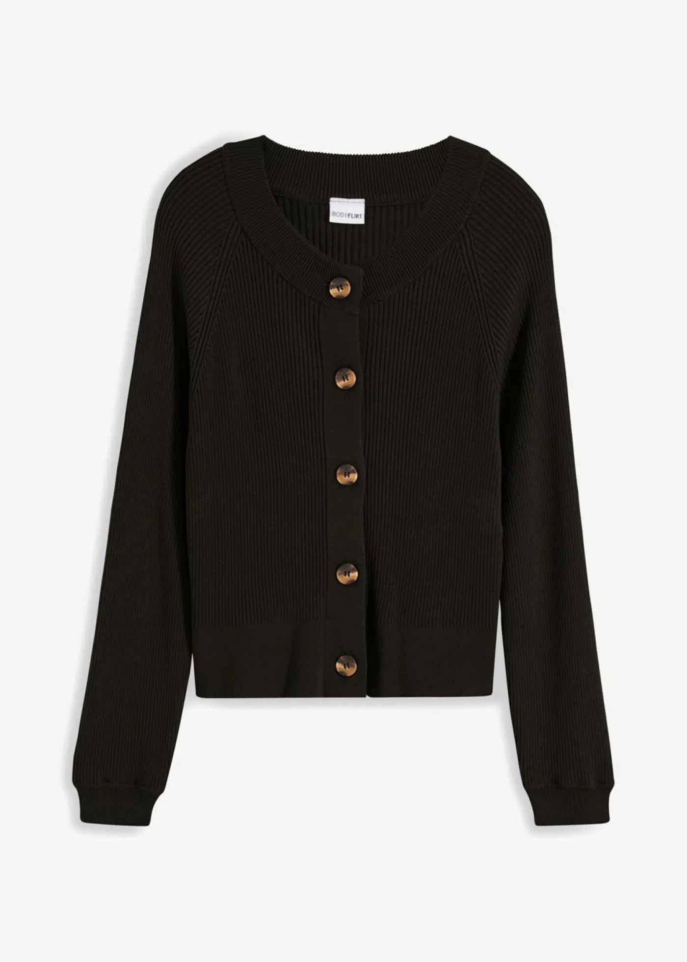 bonprix bonprix Jerséis|Ropa De Punto>Chaqueta de punto Negro