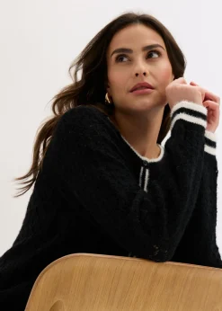 Mujer bonprix bonprix Chaqueta de punto ajour con hilo suave