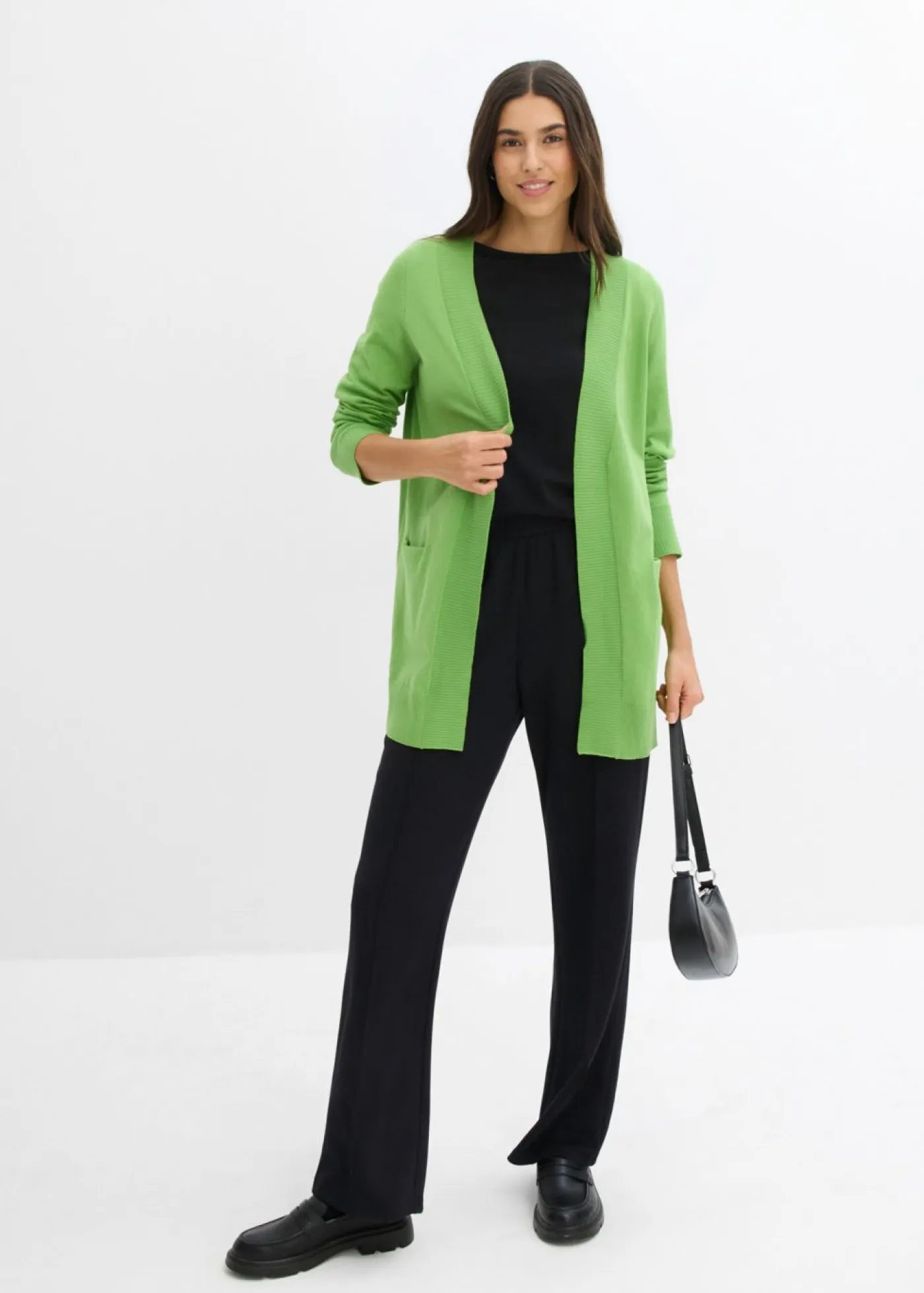 Mujer bonprix bonprix Chaqueta de punto con bolsillos y manga larga