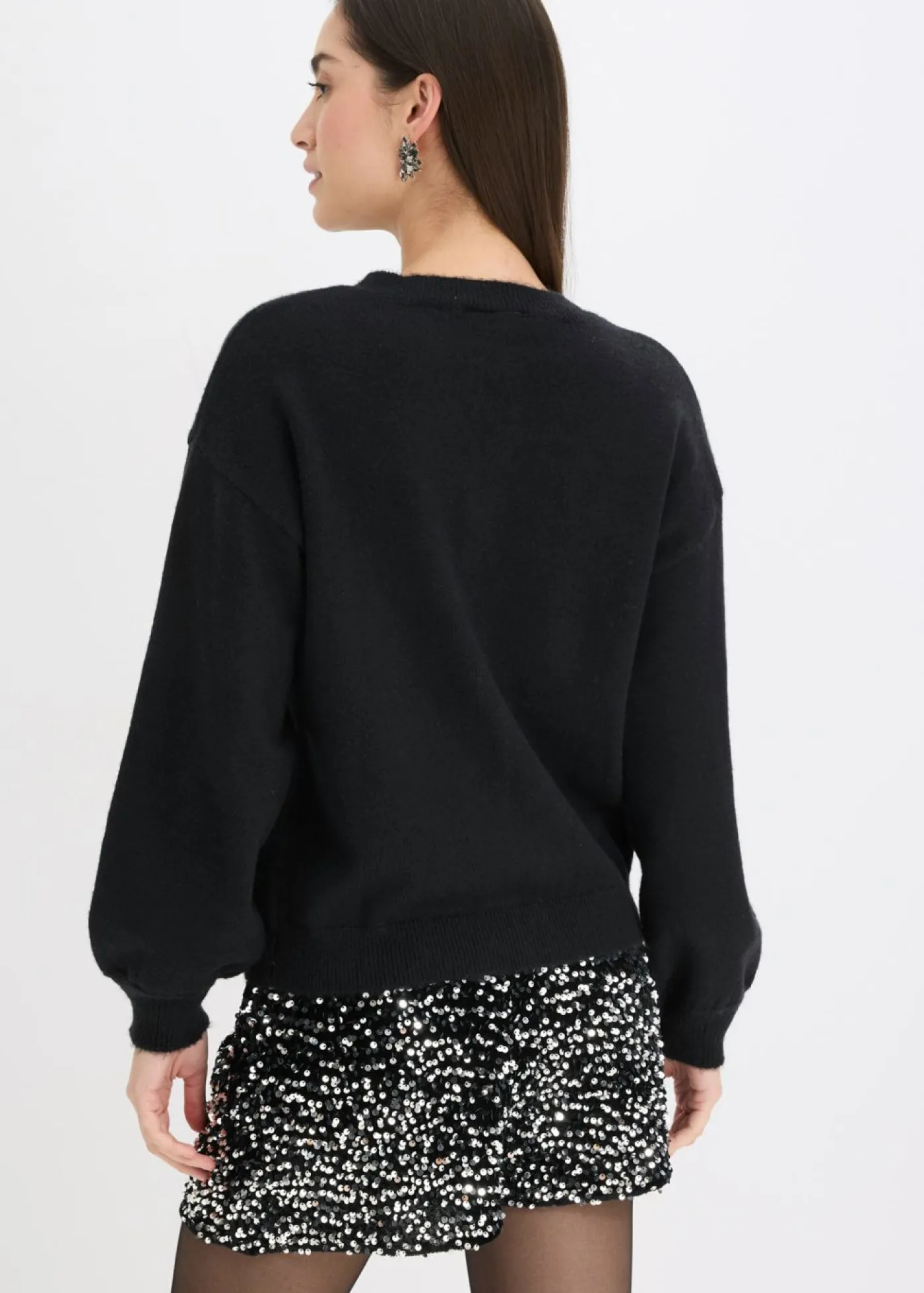 Mujer bonprix bonprix Chaqueta de punto con botones decorativos