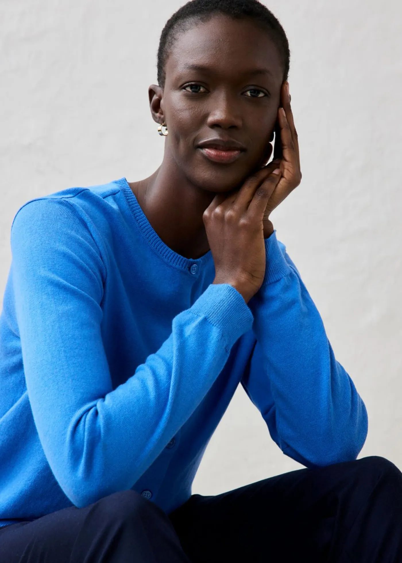 Mujer bonprix bonprix Chaqueta de punto con contenido de seda