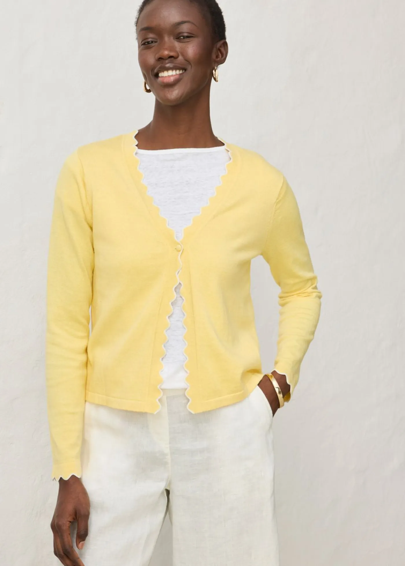 Mujer bonprix bonprix Chaqueta de punto con contenido de seda