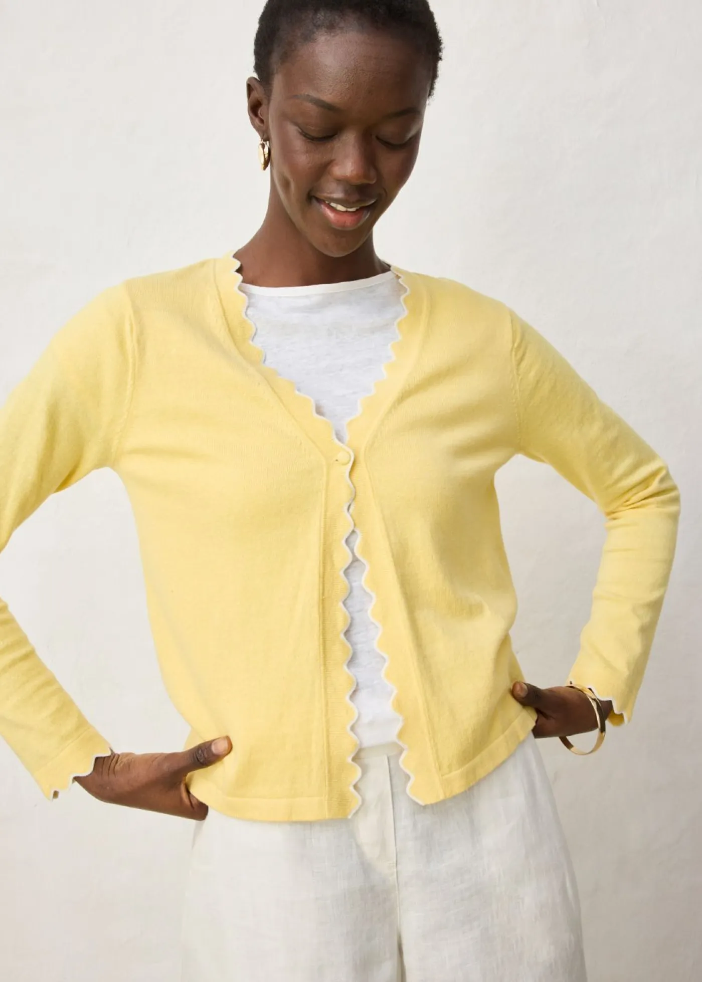 Mujer bonprix bonprix Chaqueta de punto con contenido de seda