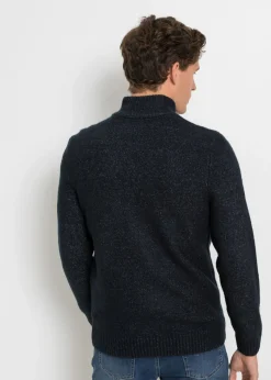 Hombre bonprix bonprix Chaqueta de punto con cuello alto