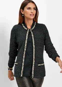Mujer bonprix bonprix Chaqueta de punto con perlas