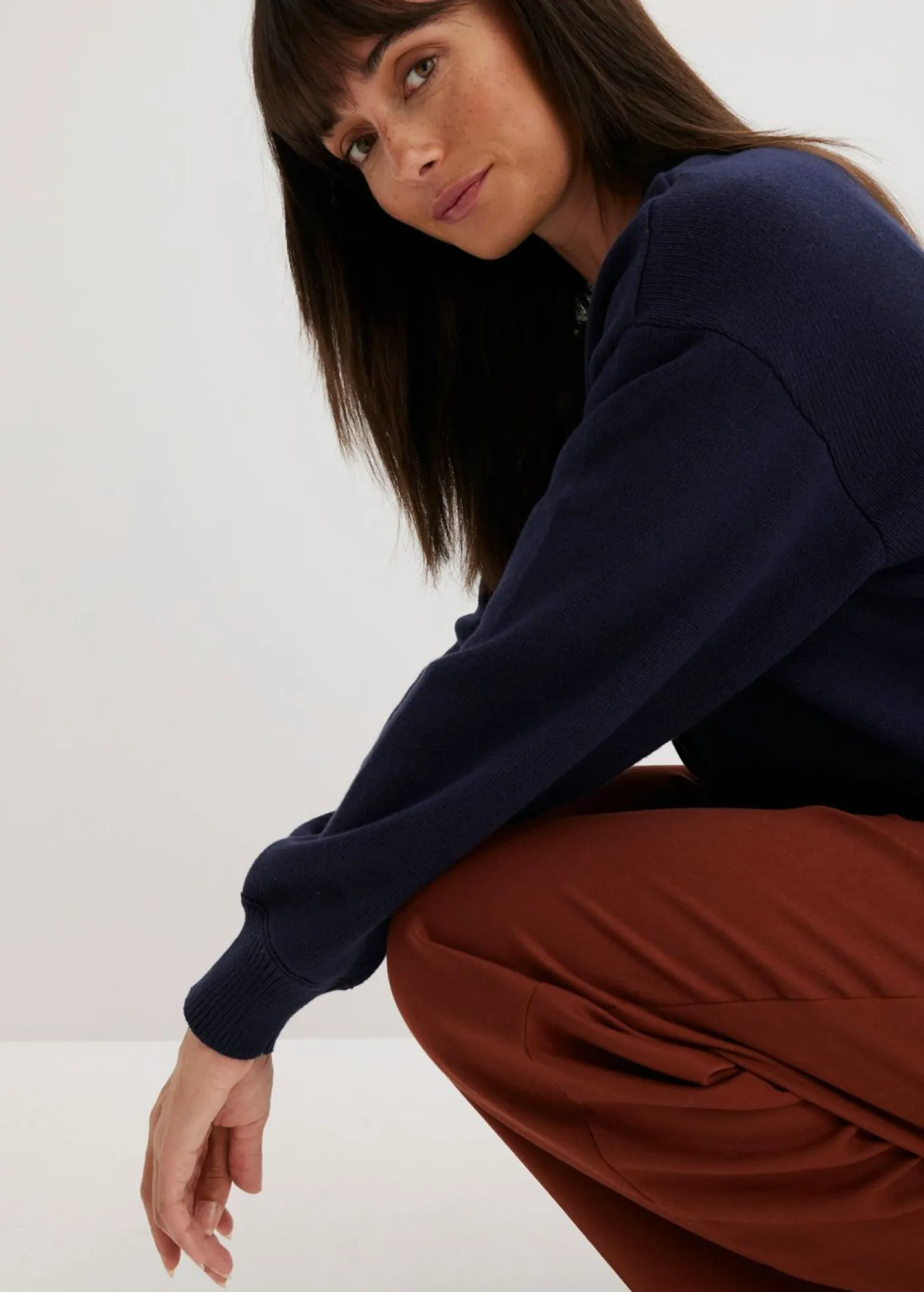 Mujer bonprix bonprix Chaqueta de punto de algodón puro