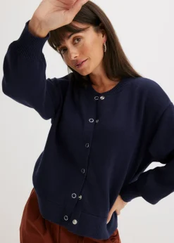 Mujer bonprix bonprix Chaqueta de punto de algodón puro