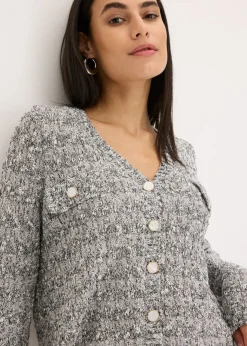 Mujer bonprix bonprix Chaqueta de punto de bouclé