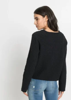 Mujer bonprix bonprix Chaqueta de punto de bouclé