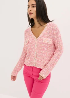 Mujer bonprix bonprix Chaqueta de punto de bouclé
