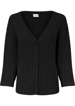 bonprix bonprix Jerséis|Ropa De Punto>Chaqueta de punto de estilo boxy Negro