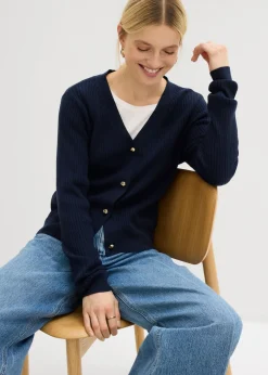 Mujer bonprix bonprix Chaqueta de punto de mezcla de viscosa suave