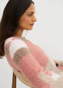 Mujer bonprix bonprix Chaqueta de punto estampada con botones